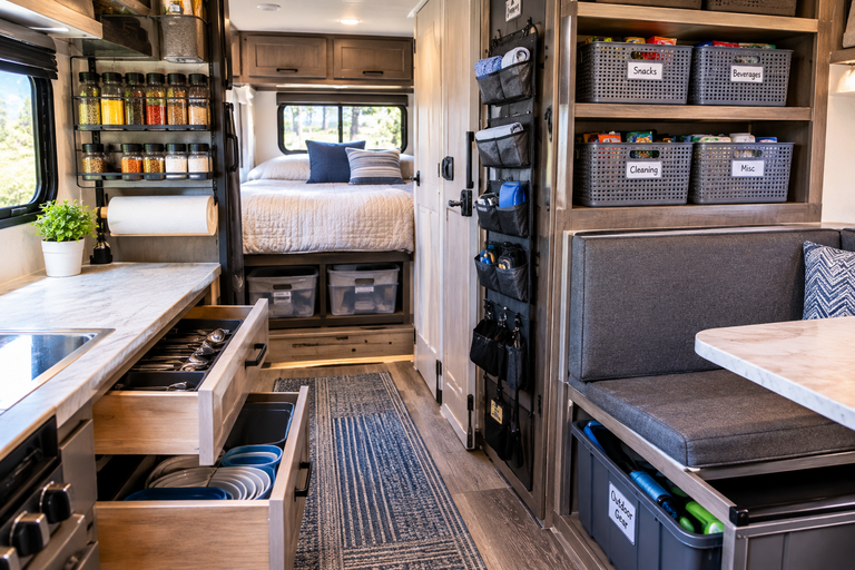 11 Smart RV Storage Ideas You Can Use to Organize Your RV