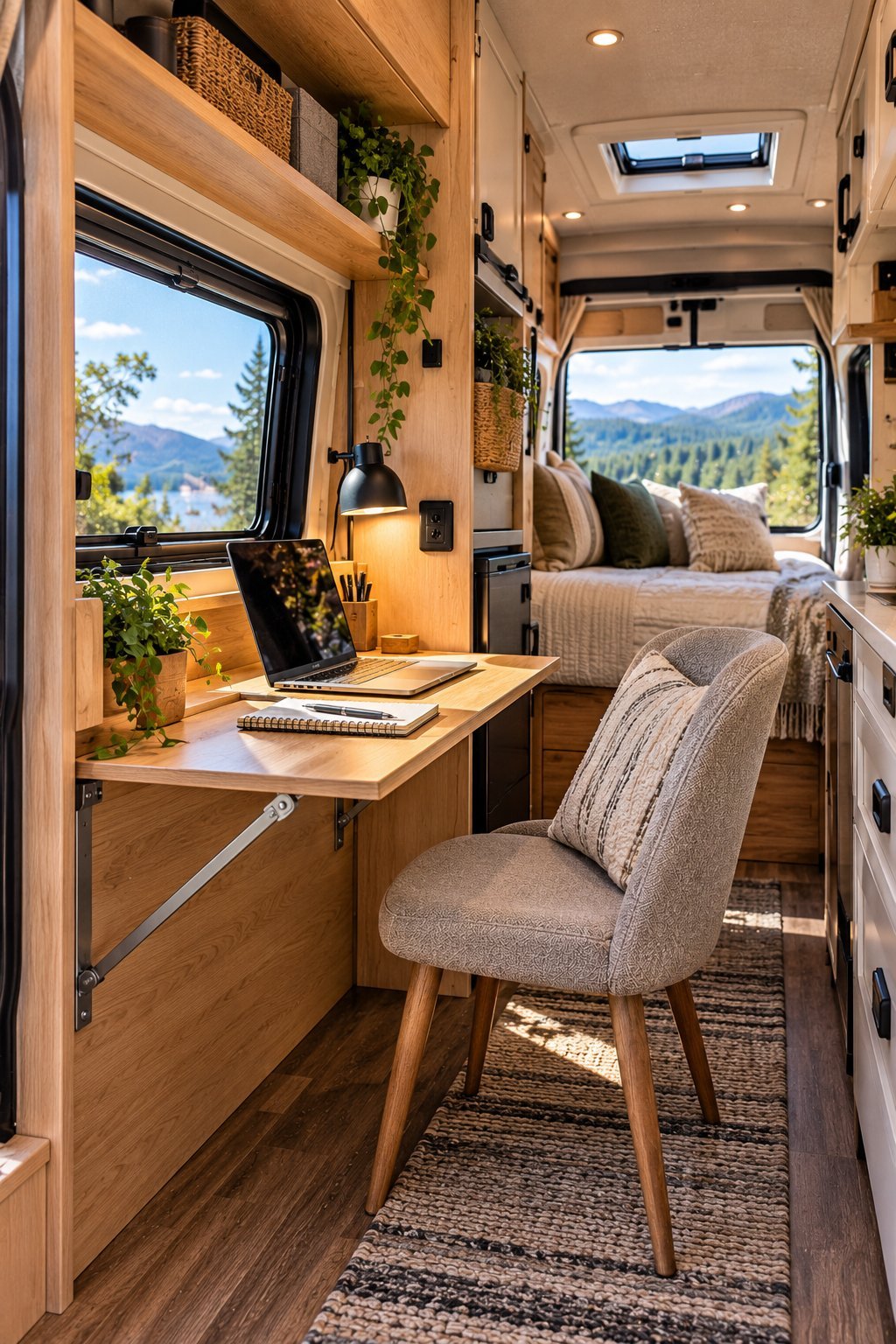 11 Ingenious Camper Van Office Ideas for Work on the Road
